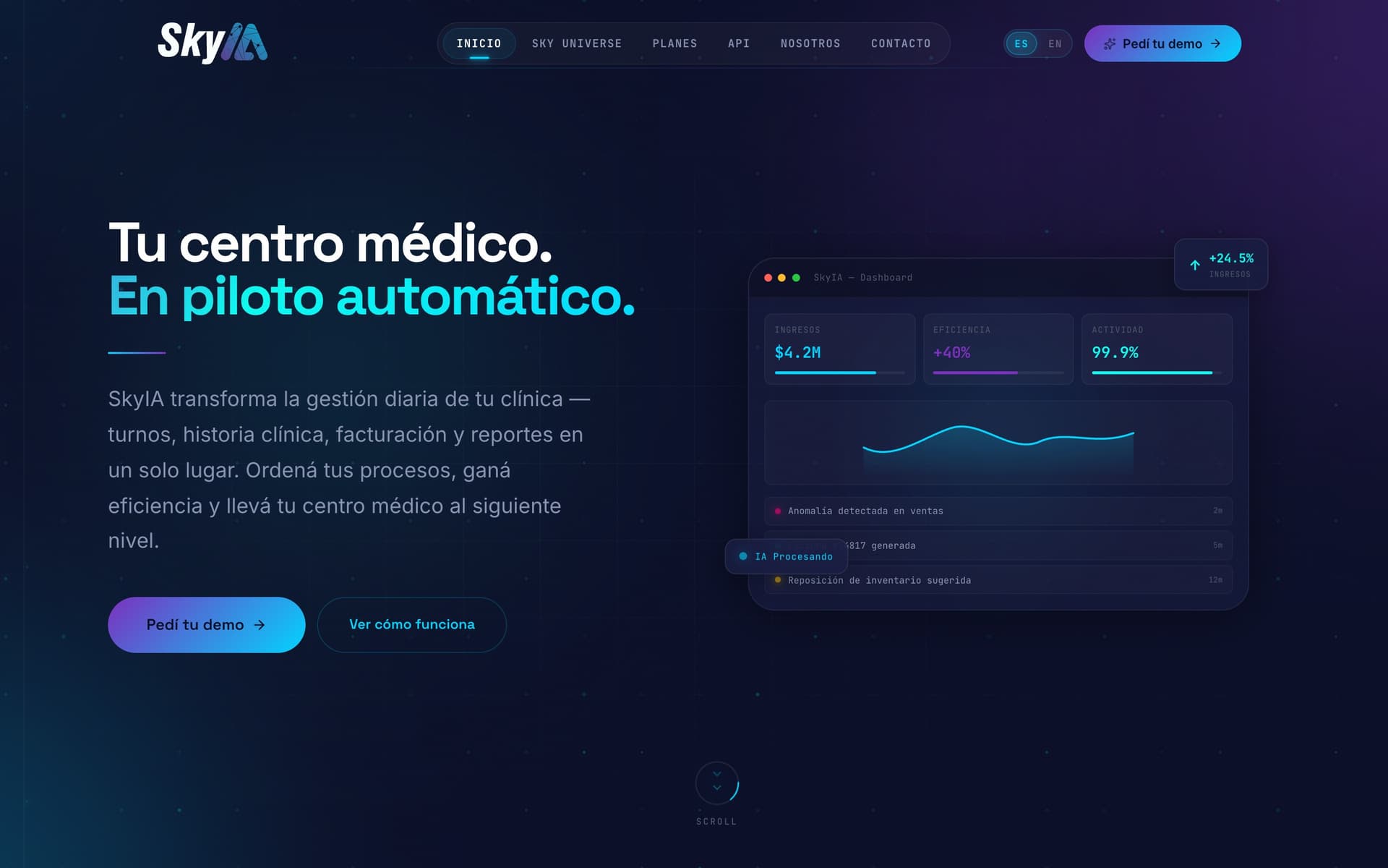 SkyIA — Funcionalidades