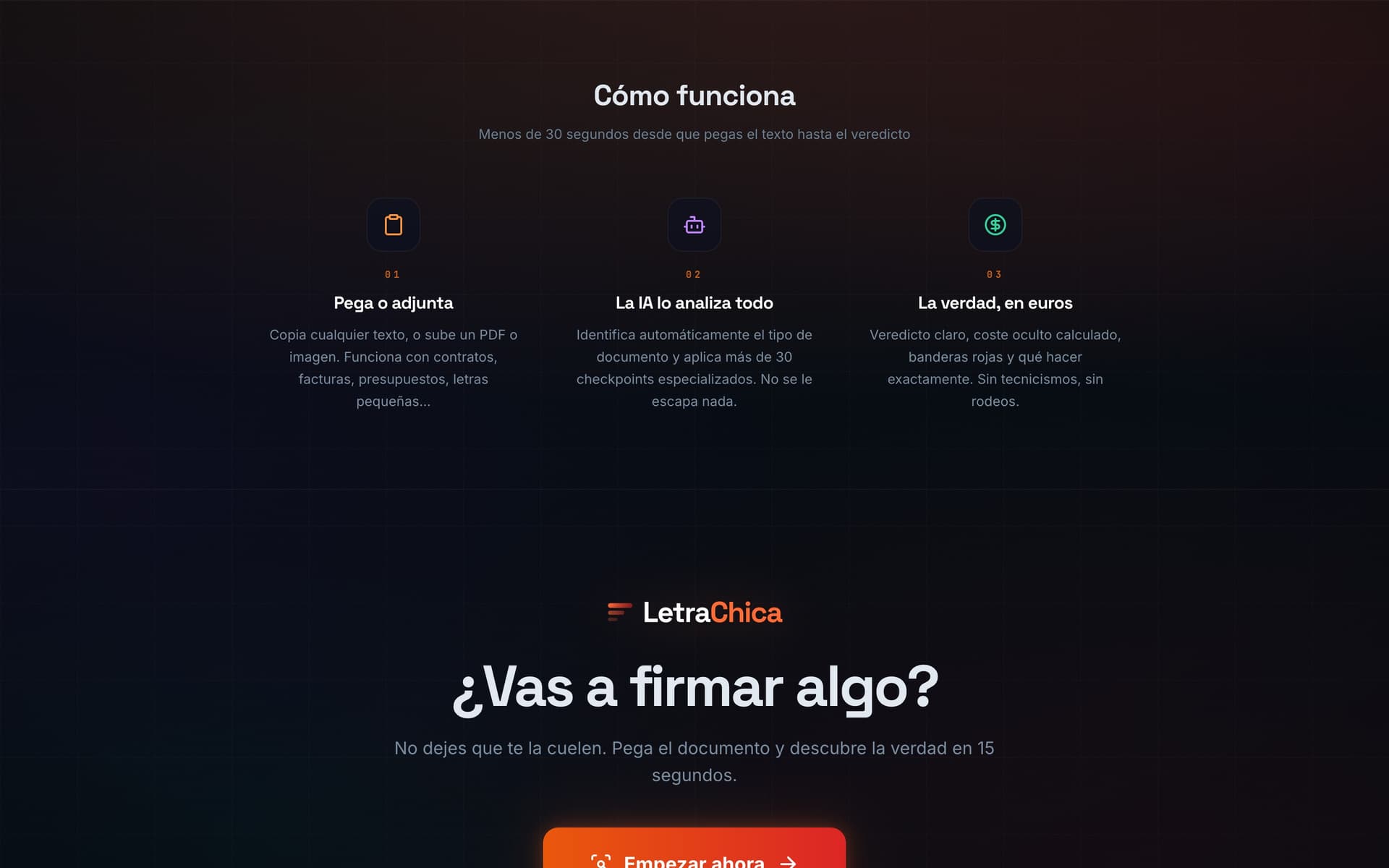 LetraChica — Cómo funciona