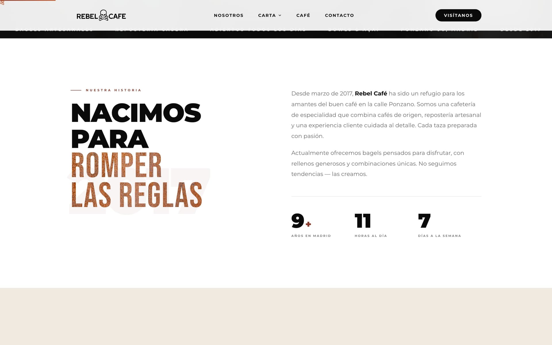 Rebel Café — Historia